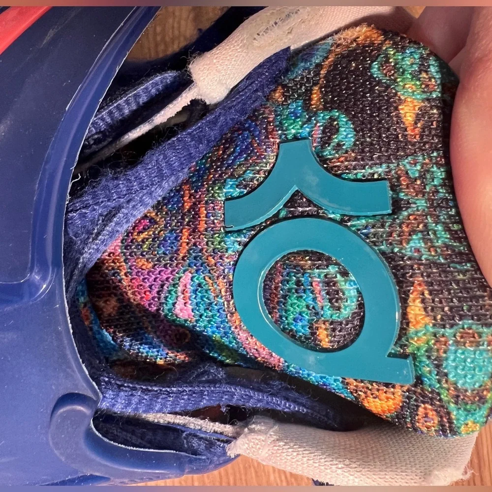Nike KD 14 Psychedelic Men’s Basketball Shoes Deep Royal Blue/Pale Coral/Coconut - Picture 15 of 16